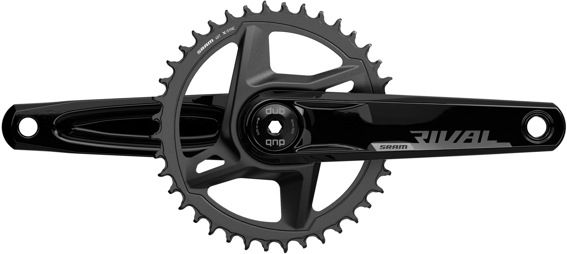 Sram Rival AXS Crankset 1X D1 DUB Wide BB Not Included 1725MM 40T