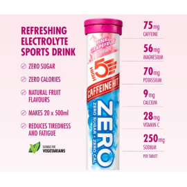 High5 Zero Caffine Hit 20 Tab Tube - Berry