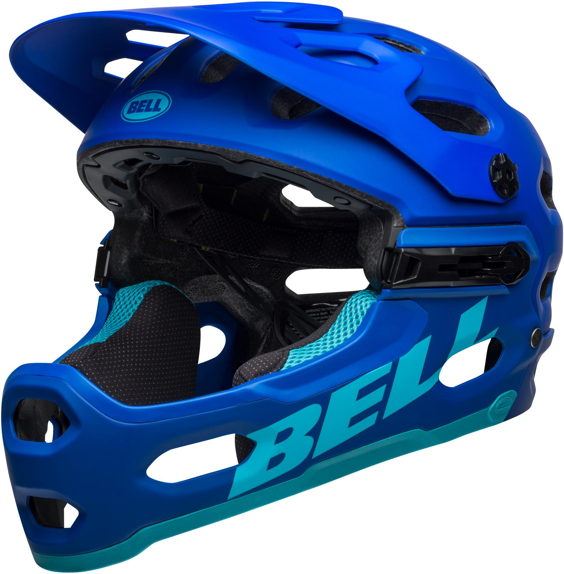bell super 3r mips mtb bike helmet 2019 Full Face - Matt Black-Dark Green-Oak Static padding Bell Super 3 MIPS helmet