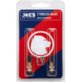 Joes No Flats Tubeless Schrader Valves Pairs