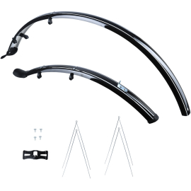 700c Hybrid Mudguard Set Black