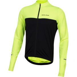 Men's Quest LS Jersey, Screaming Yellow/Black, Size L