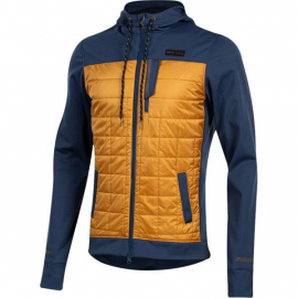 Men's Versa Quilted Hoody, Navy/Berm Brown, Size S