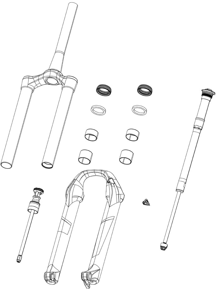 RockShox SPARE - FRONT SUSPENSION CHASSIS UPPER 08 BOXXER (32MM