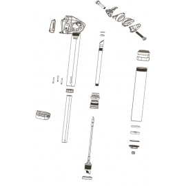 Rockshox Spare  Reverb Lever Kit Controller Including Spring And Pin Reverb AXS