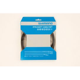 MTB XTR gear cable set with SIL-TEC coated inner wire, black