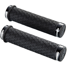 DH Silicone Locking Grips Black with Double Clamps  End Plugs